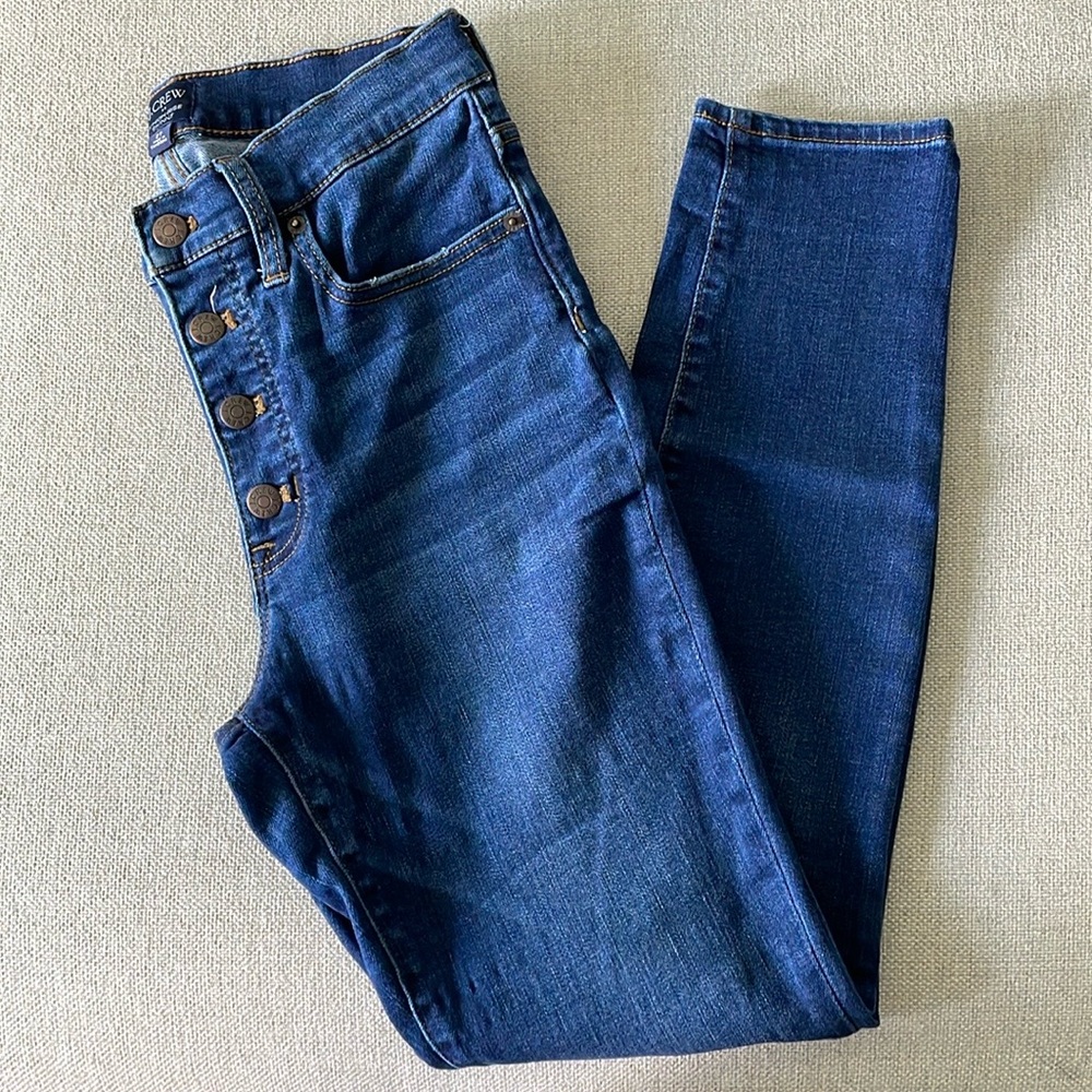 JCREW skinny jeans with button fly